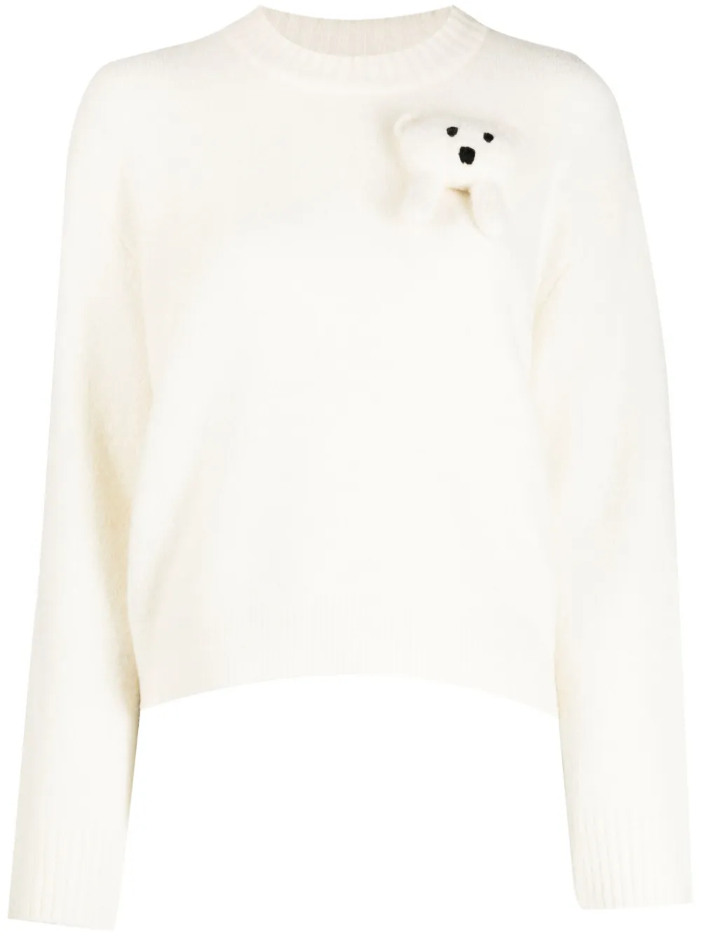 Mira Mikati appliqué-detail crew-neck jumper