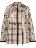 Burberry plaid-check hooded jacket - Neutrals