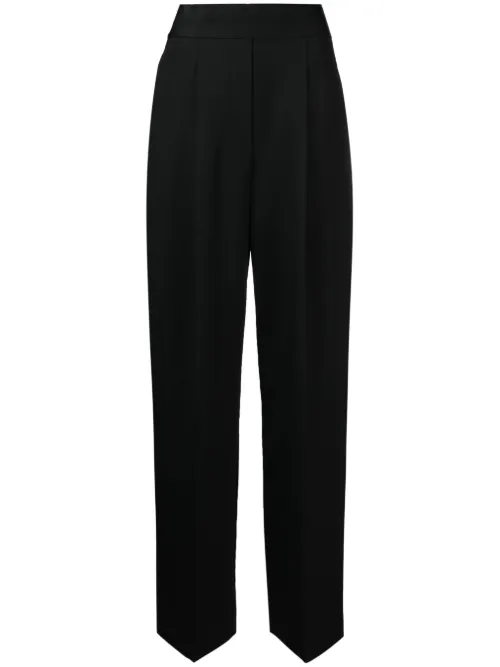 Pantalon de tailleur en laine à plis - Alexander Wang - Modalova