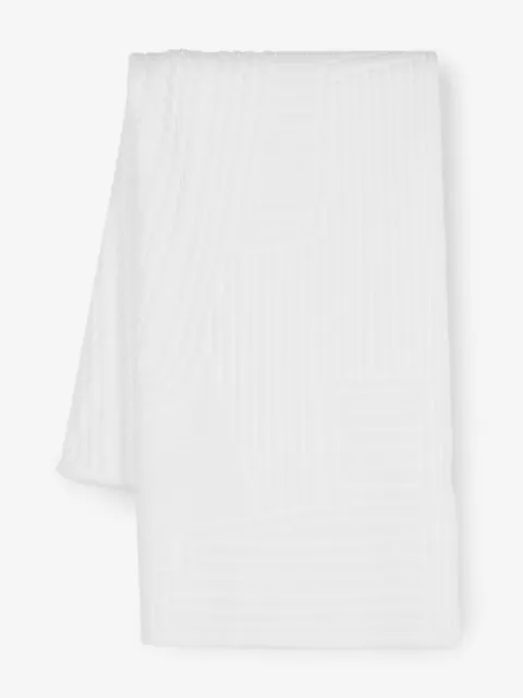 Y-3 Engineered debossed-logo scarf