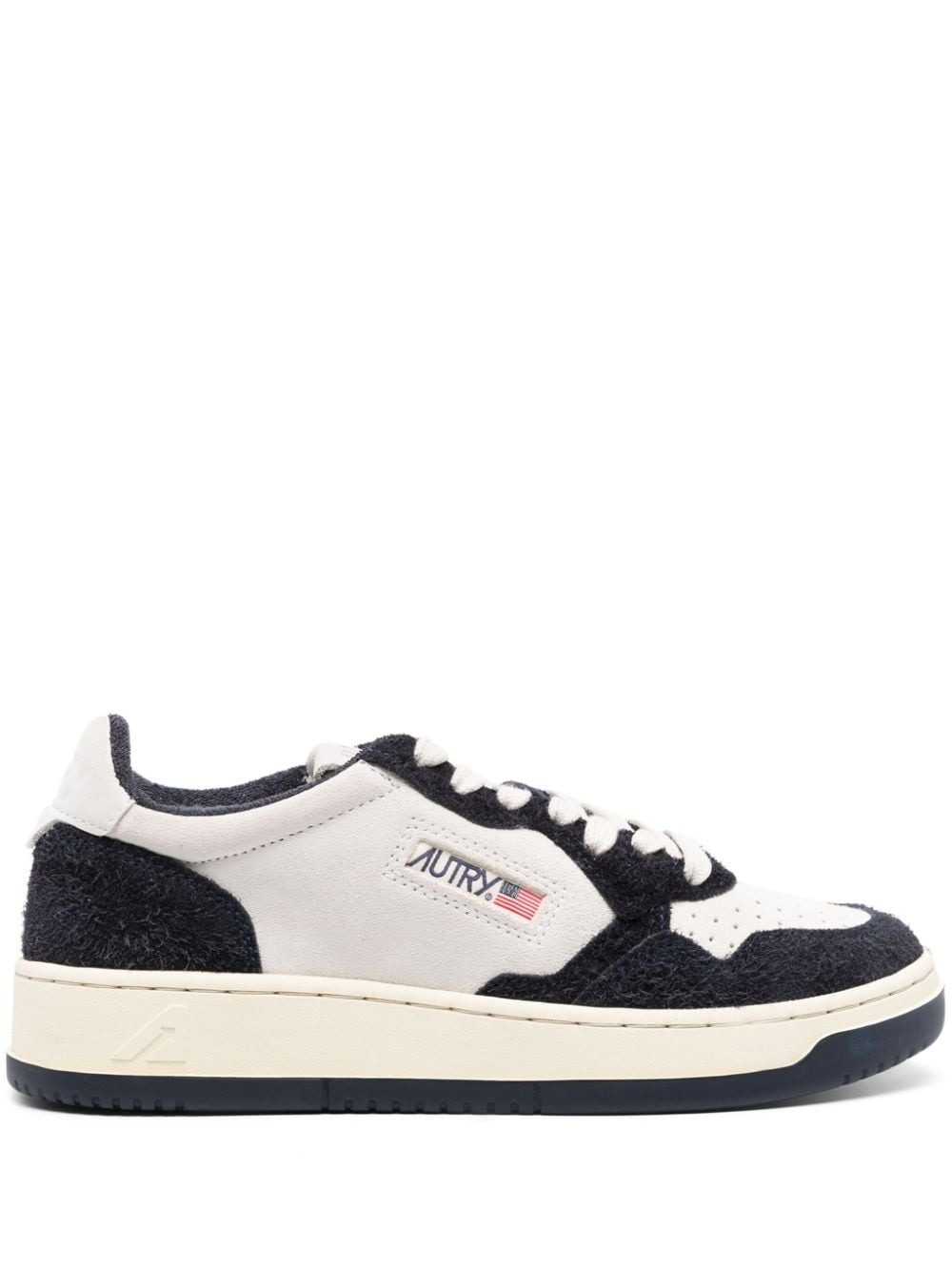 Shop Autry Medalist Panelled Low-top Sneakers In Blue