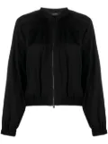 JOSEPH Jeddo zip-up satin jacket - Black