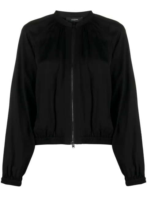 JOSEPH Jeddo zip-up satin jacket 
