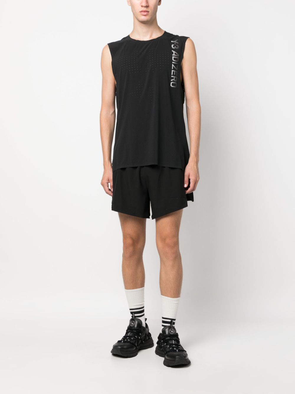 Y-3 Mouwloos T-shirt - Zwart