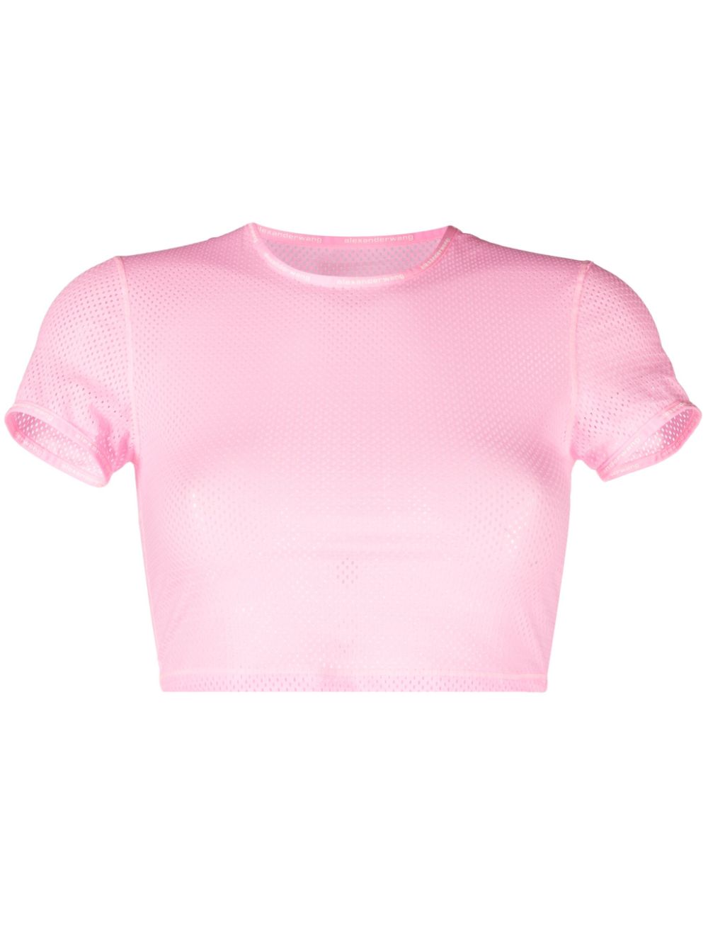 Alexander Wang Cropped T-shirt Roze