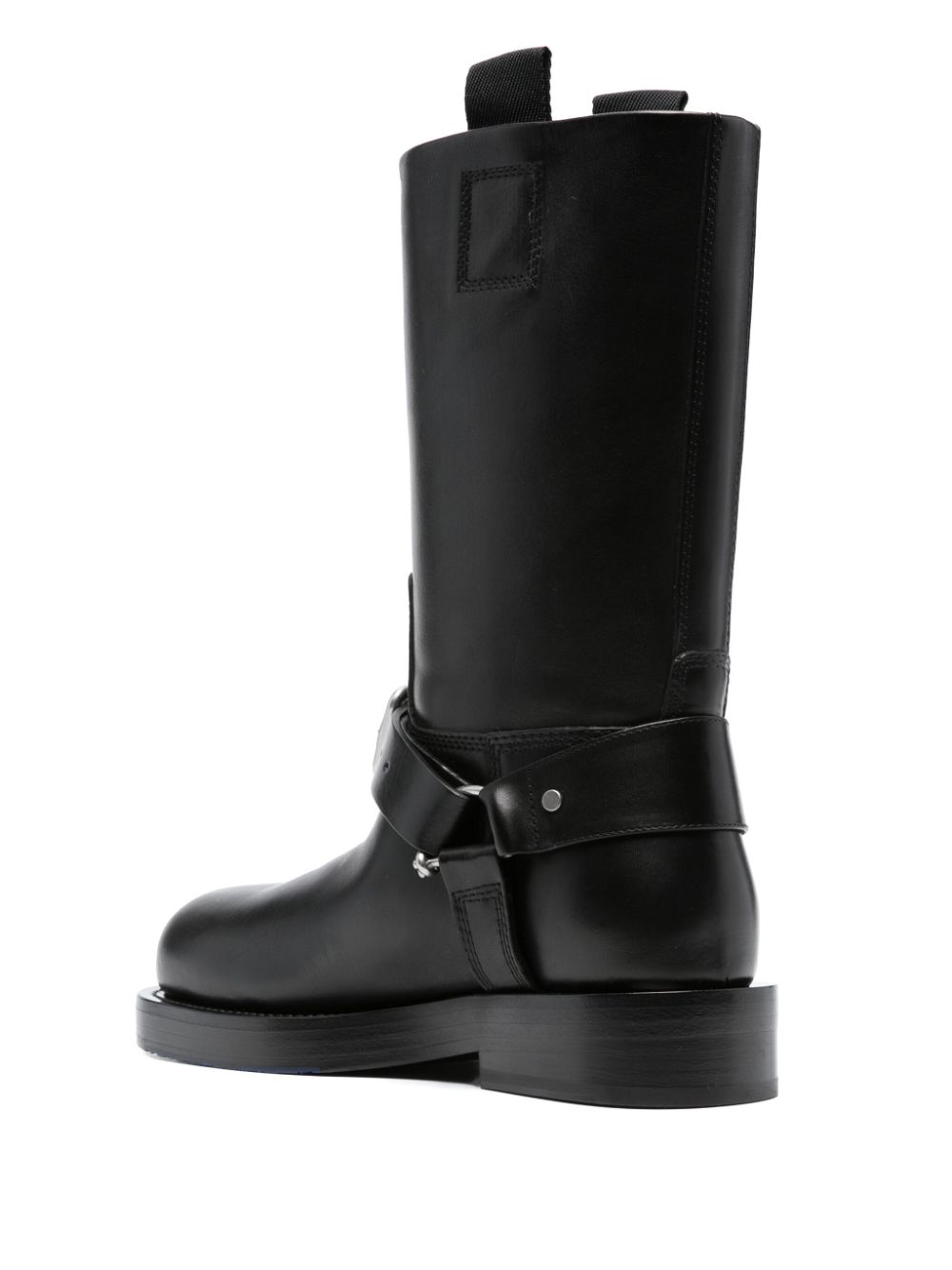 Burberry buckled-strap leather boots Women