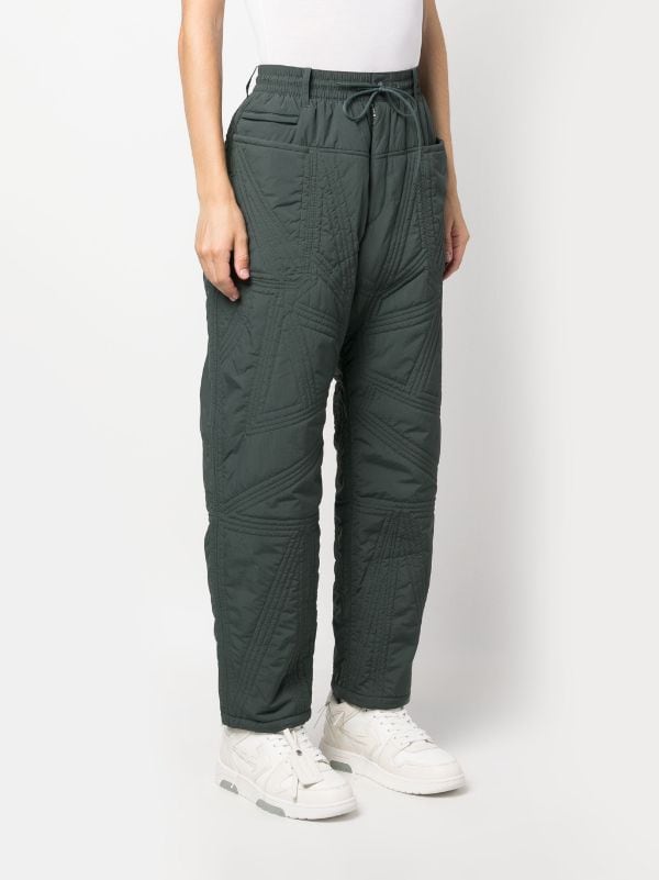 Y-3 Quilted drawstring-waist Trousers - Farfetch