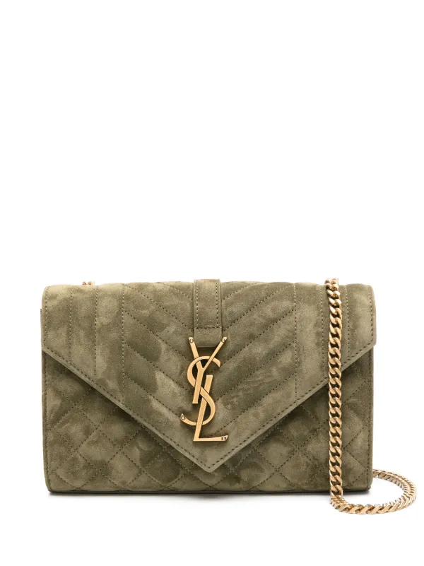 Saint laurent envelope cheap quilted leather shoulder bag