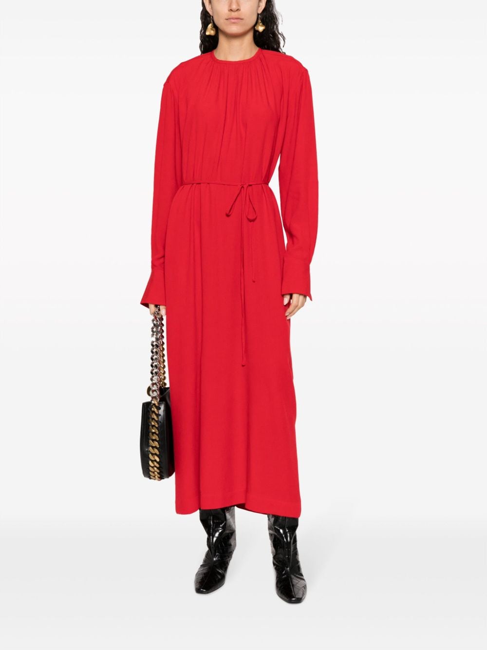 TOTEME Maxi-jurk met V-hals - Rood