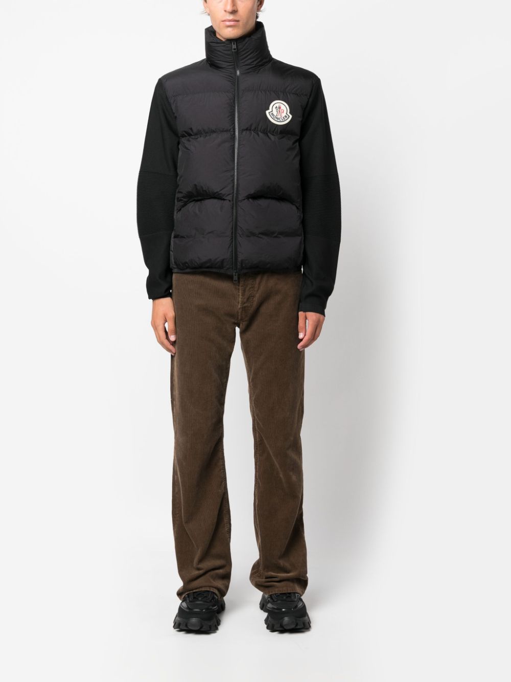 Image 2 of Moncler logo-patch puffer jacket