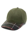 Barbour plaid-check pattern baseball cap - Green