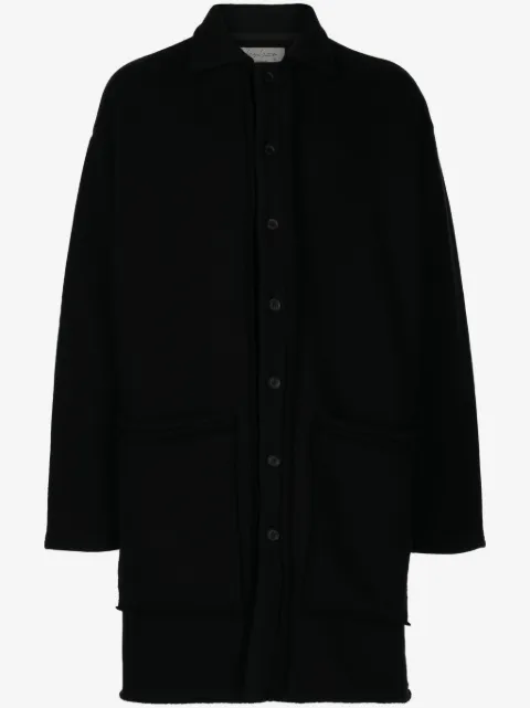 Yohji Yamamoto raw-edge knitted cardigan