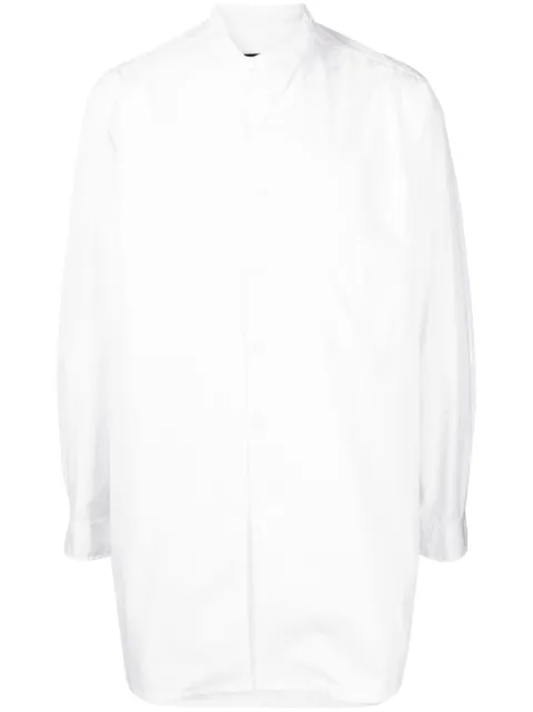 Yohji Yamamoto camisa sin cuello