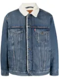 Levi's Type III faux shearling-trim denim jacket - Blue