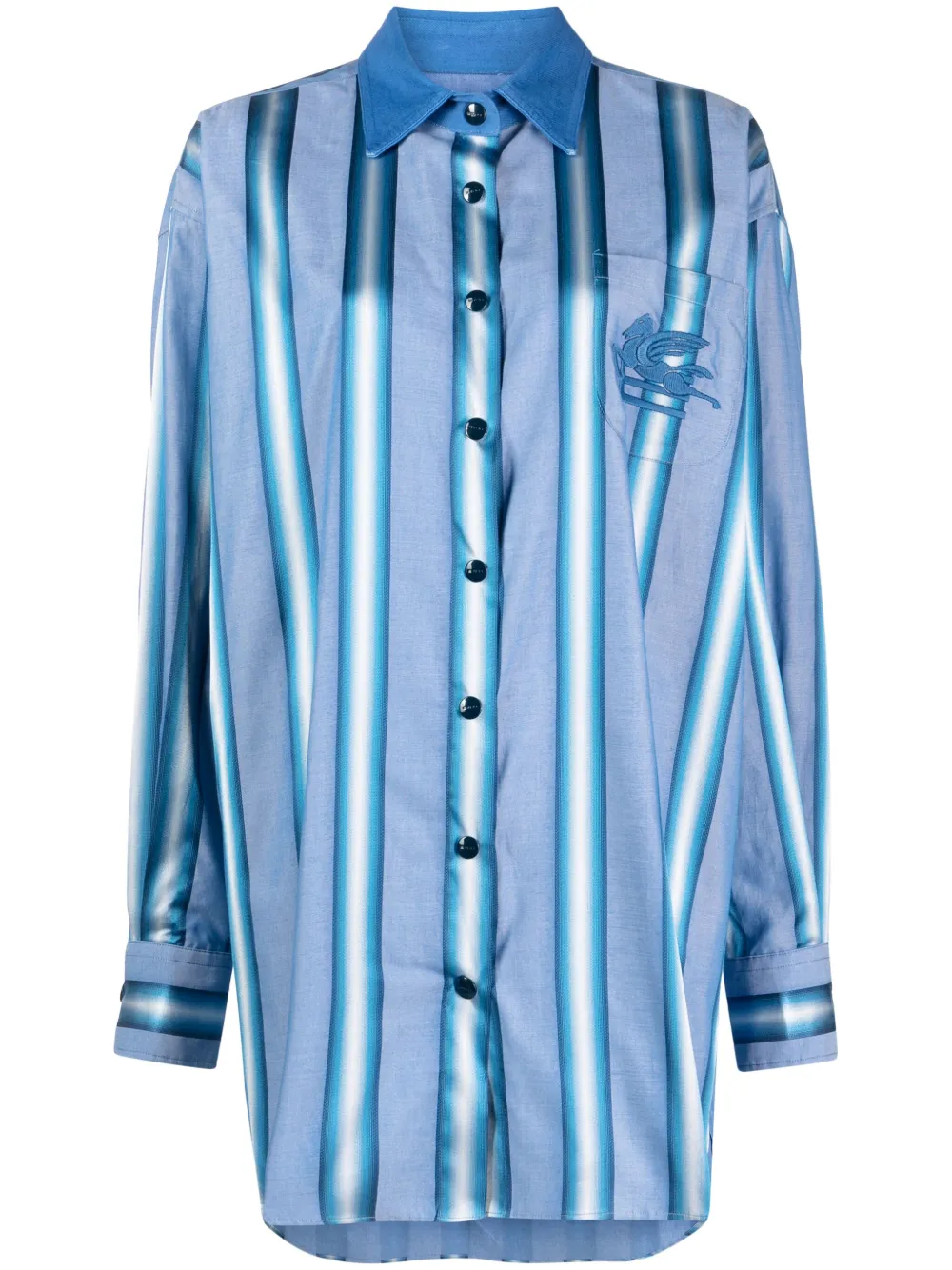 ETRO Gestreepte shorts Blauw