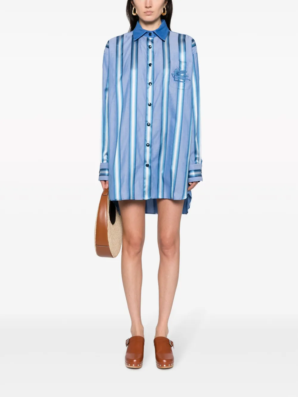 ETRO Gestreepte shorts - Blauw