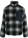 Woolrich fleece check-pattern jacket - Blue