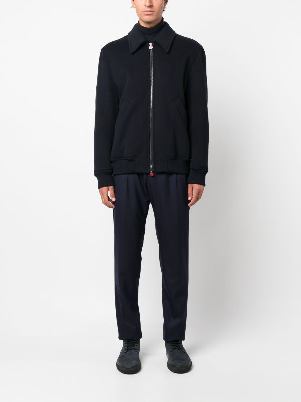 Kiton Virgin wool-cashmere Bomber Jacket - Farfetch