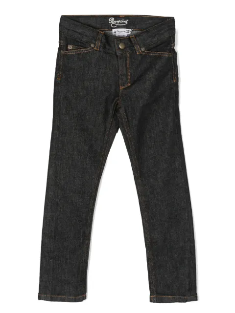 Bonpoint Calça jeans reta com logo