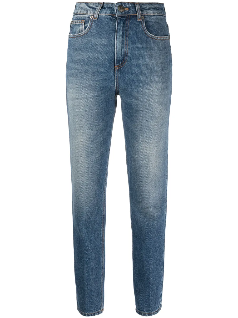 TWINSET Jeans met toelopende pijpen Blauw