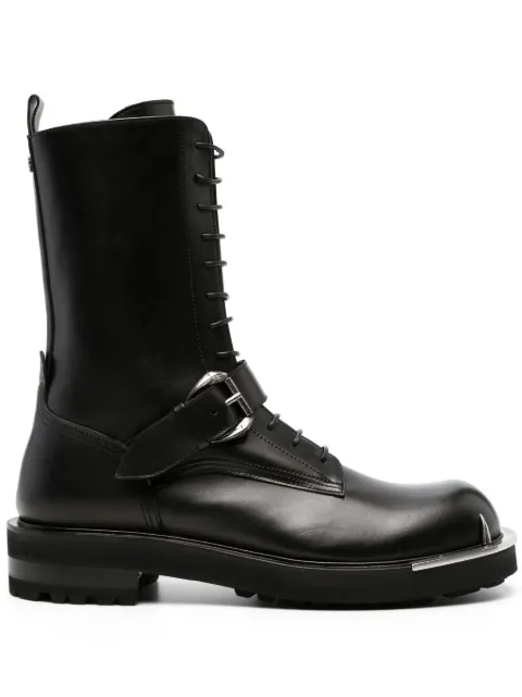 Roberto Cavalli Tiger Tooth leather boots