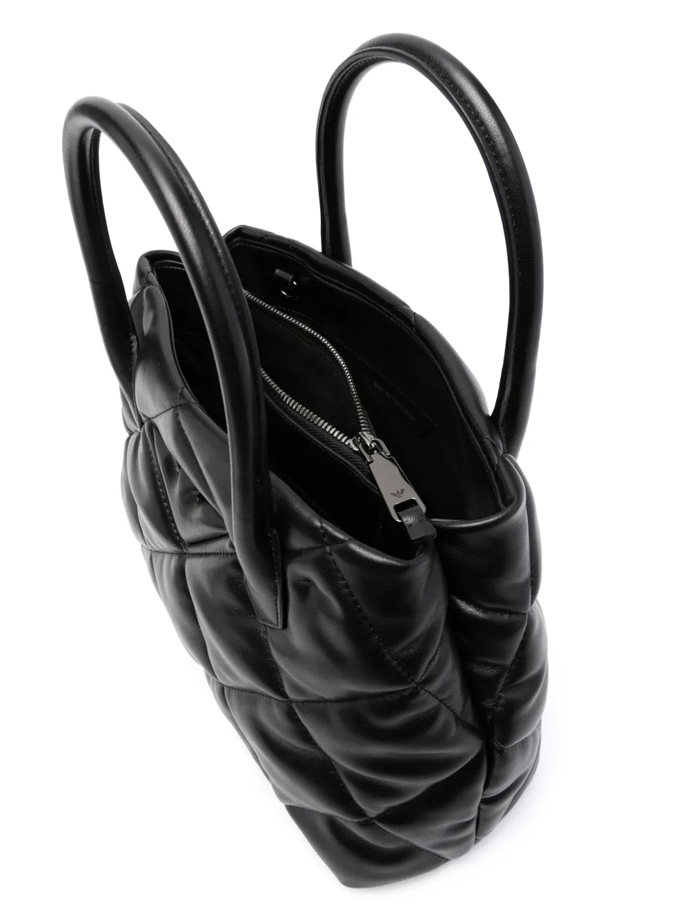 Emporio Armani Quilted Tote Bag Farfetch