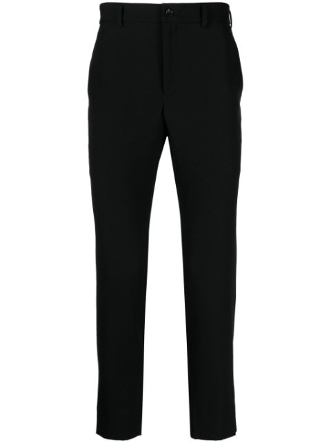 Black Comme Des Garcons high-waisted wool trousers Men