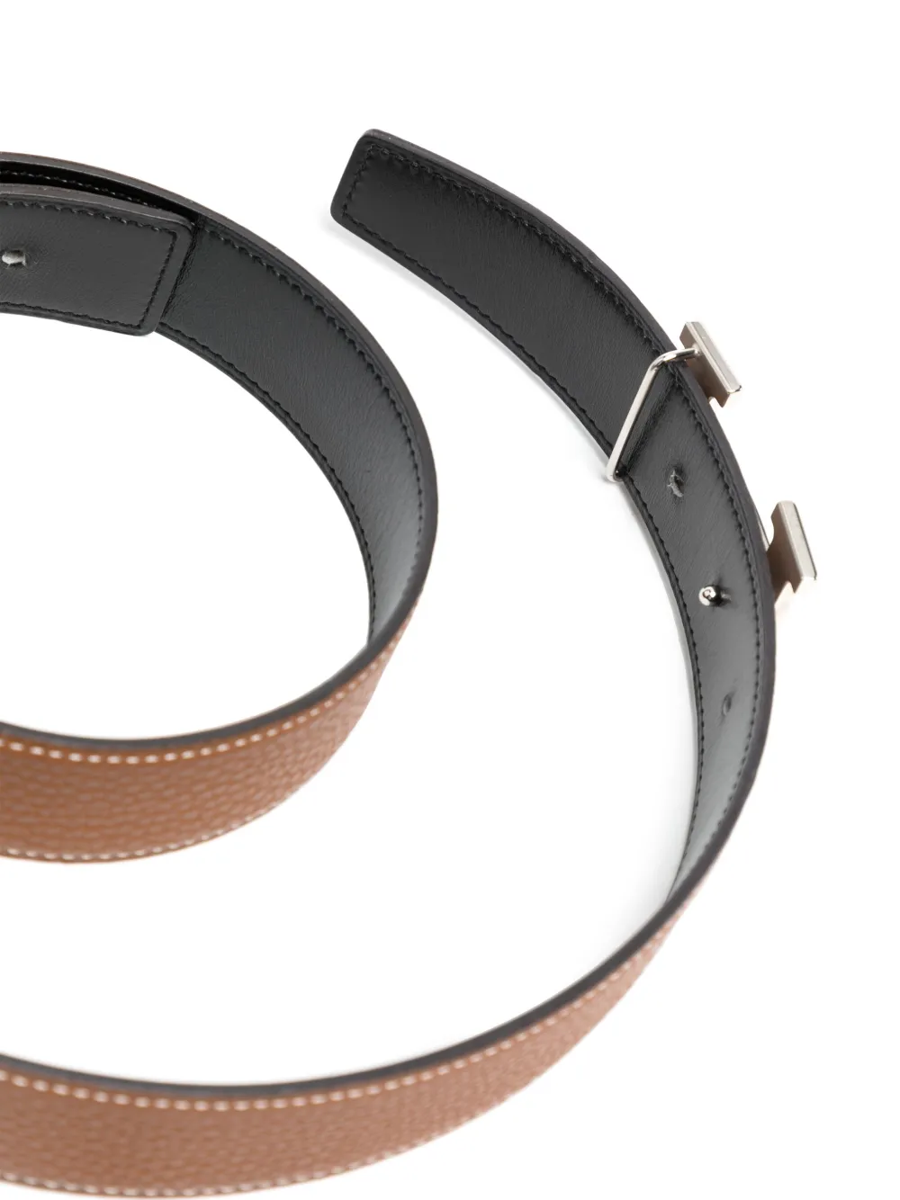 Hermès pre-owned Constance reversible leather belt - Bruin