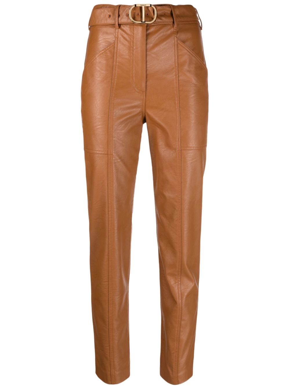 Image 1 of TWINSET belted tapered trousers