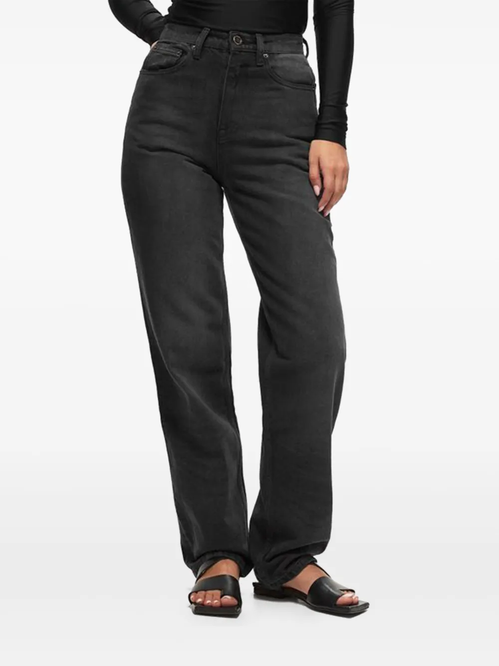 ROTATE BIRGER CHRISTENSEN rhinestone-embellished jeans - Zwart
