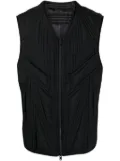 Y-3 x Adidas quilted zip-up vest - Black