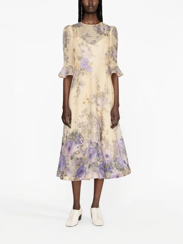 Zimmermann floral 2025 midi dress