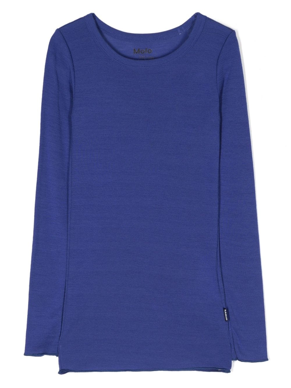 Molo Kids' Rihanna Merino Long-sleeve Top In Blue