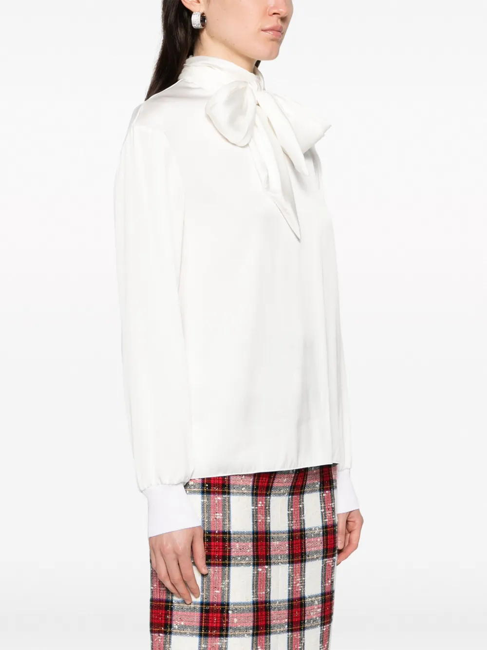 Ralph Lauren Collection Top met strik Wit