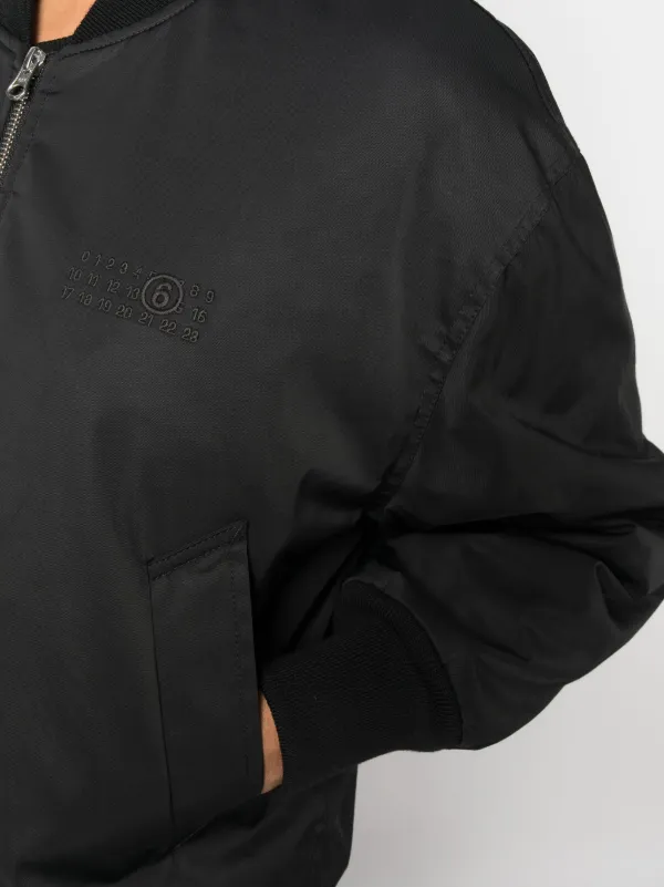 MM6 Maison Margiela logo-embroidered Bomber Jacket - Farfetch