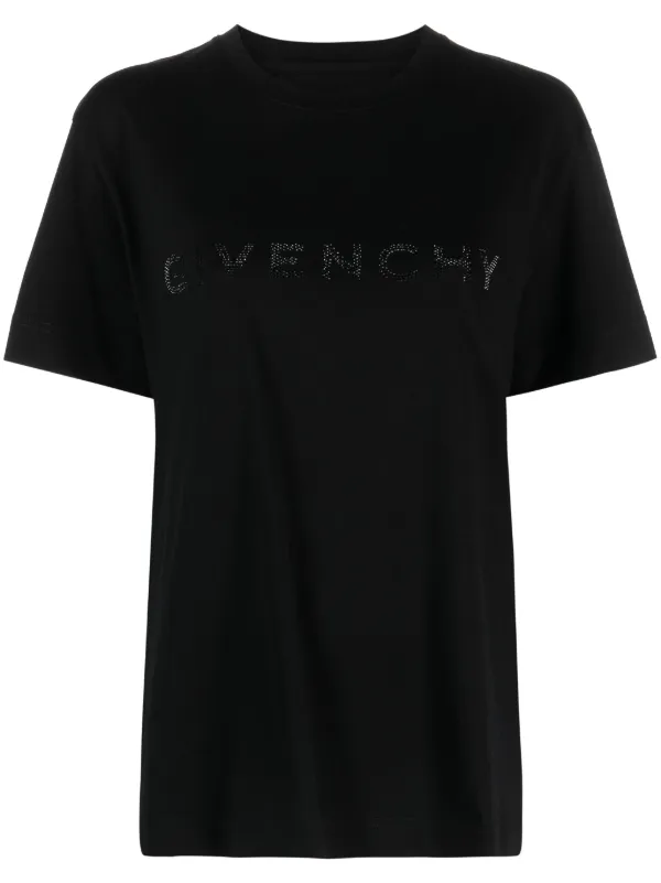 Givenchy ラインストーントリム Tシャツ | ブラック | FARFETCH JP