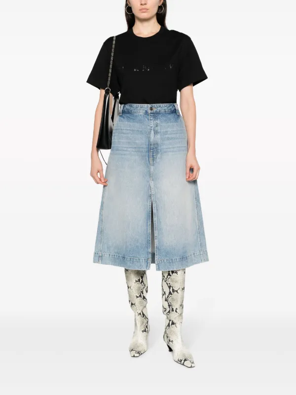 【GIVENCHY】23SS PARIS Skull コットン Tシャツ ラインストーン Givenchy Skull Oversized T-Shirt in Cotton and Rhinestones