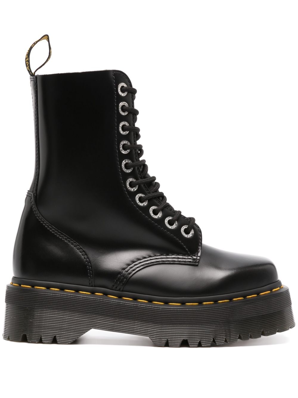 Dr. Martens 1490 Quad Squared Leather Boots - Farfetch