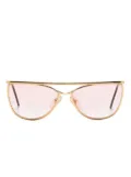 Gianfranco Ferré Pre-Owned 1990s GFF39 gradient sunglasses - Gold