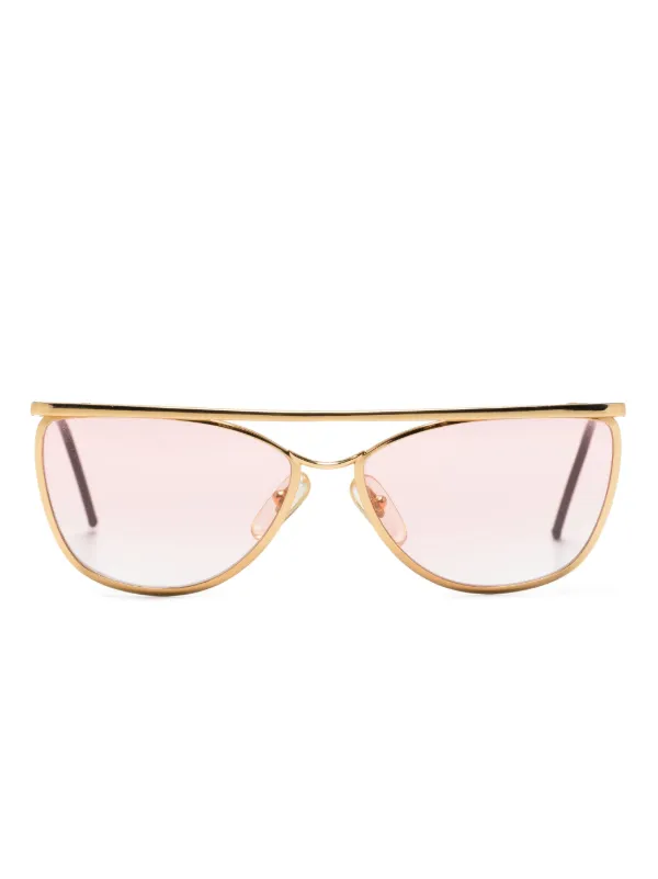 Gianfranco Ferré Pre-owned 1990s GFF39 Gradient Sunglasses in Gold