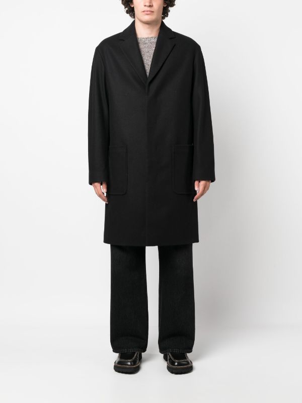 Calvin klein single store breasted lux wool coat