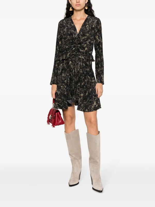 【送料&関税込】Isabel Marant Usmara Dress ISABEL MARANT Usmara gathered crepe mini dress | NET-A-PORTER