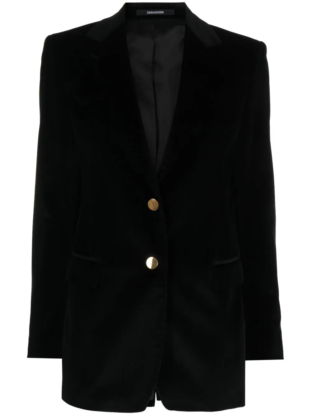 Tagliatore Blazer met enkele rij knopen Zwart