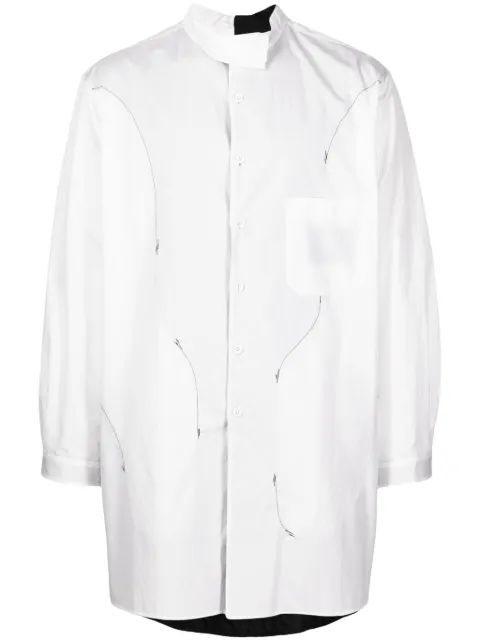Yohji Yamamoto panelled reversible shirt