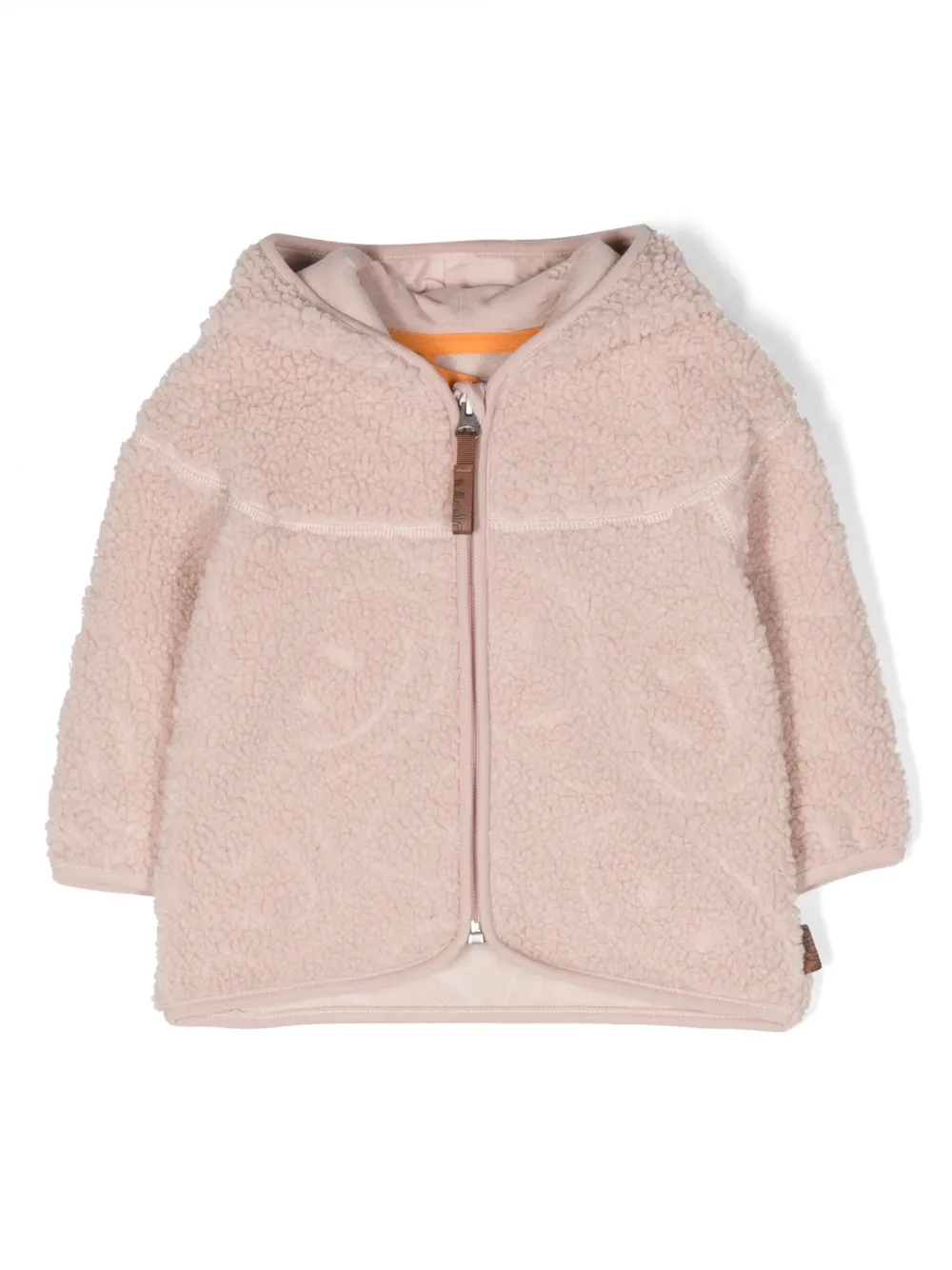 Molo Pink Jacket For Baby Girl With Logo