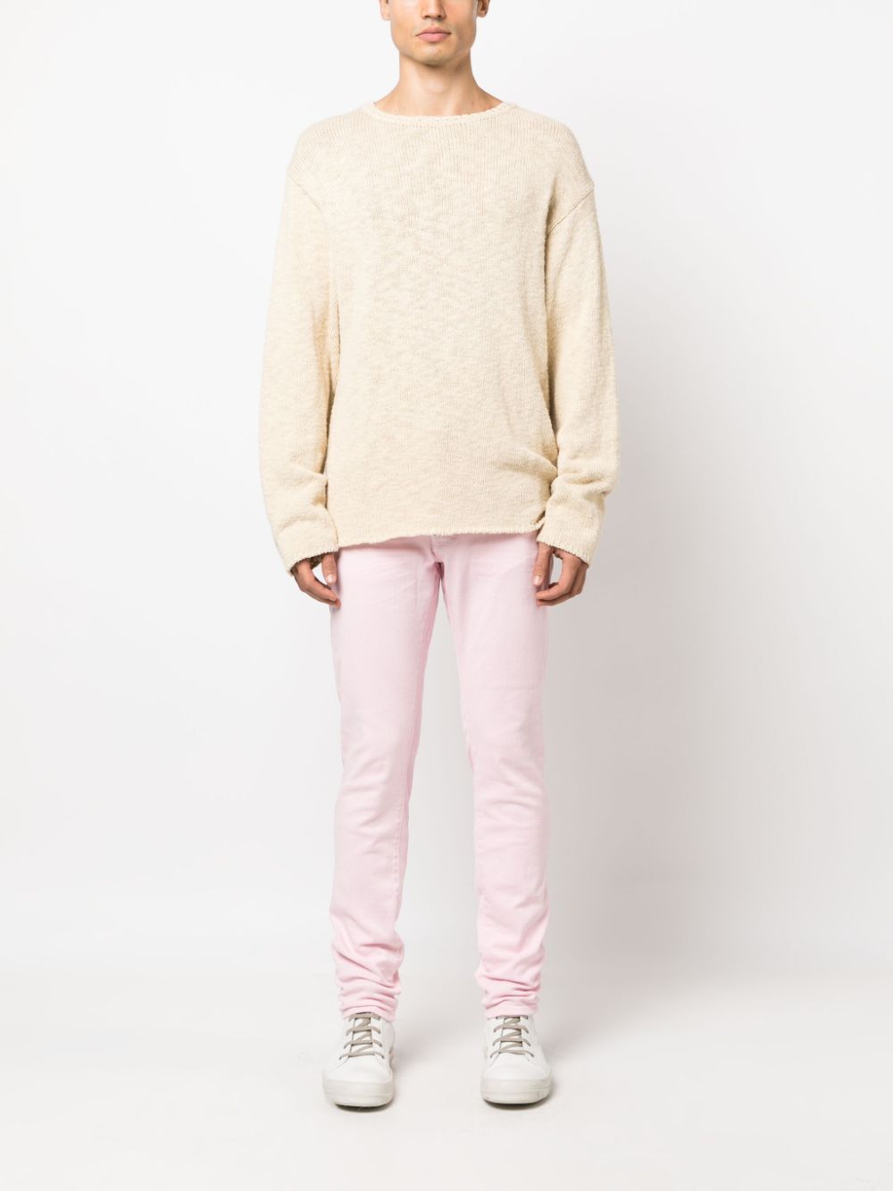 Shop Dsquared2 Low-rise Skinny-cut Trousers In Pink