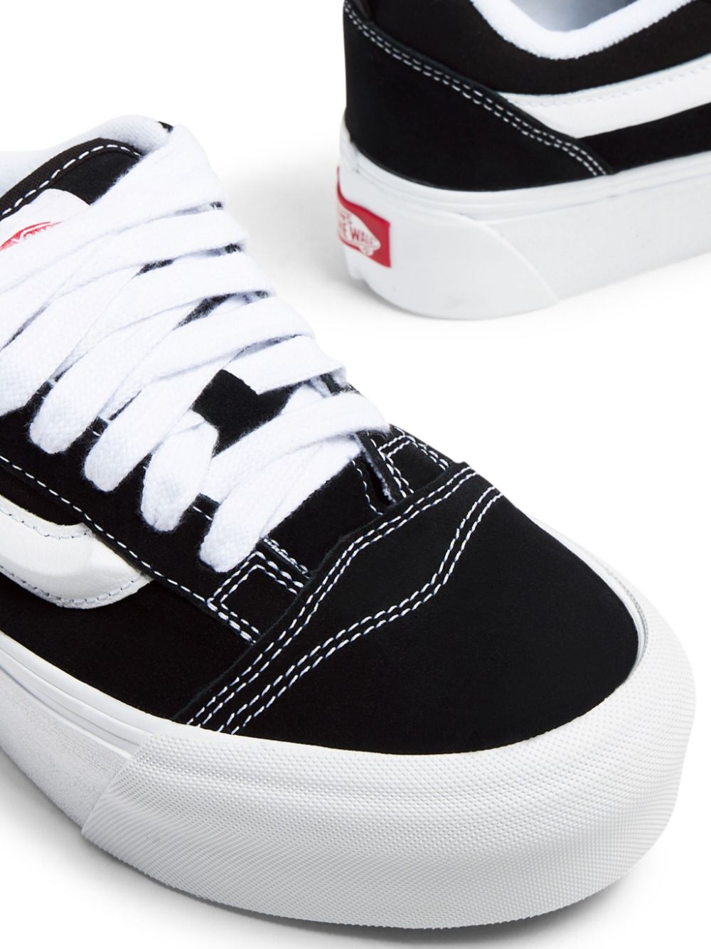 Shop Vans Knu Stack Lace-up Sneakers In Black