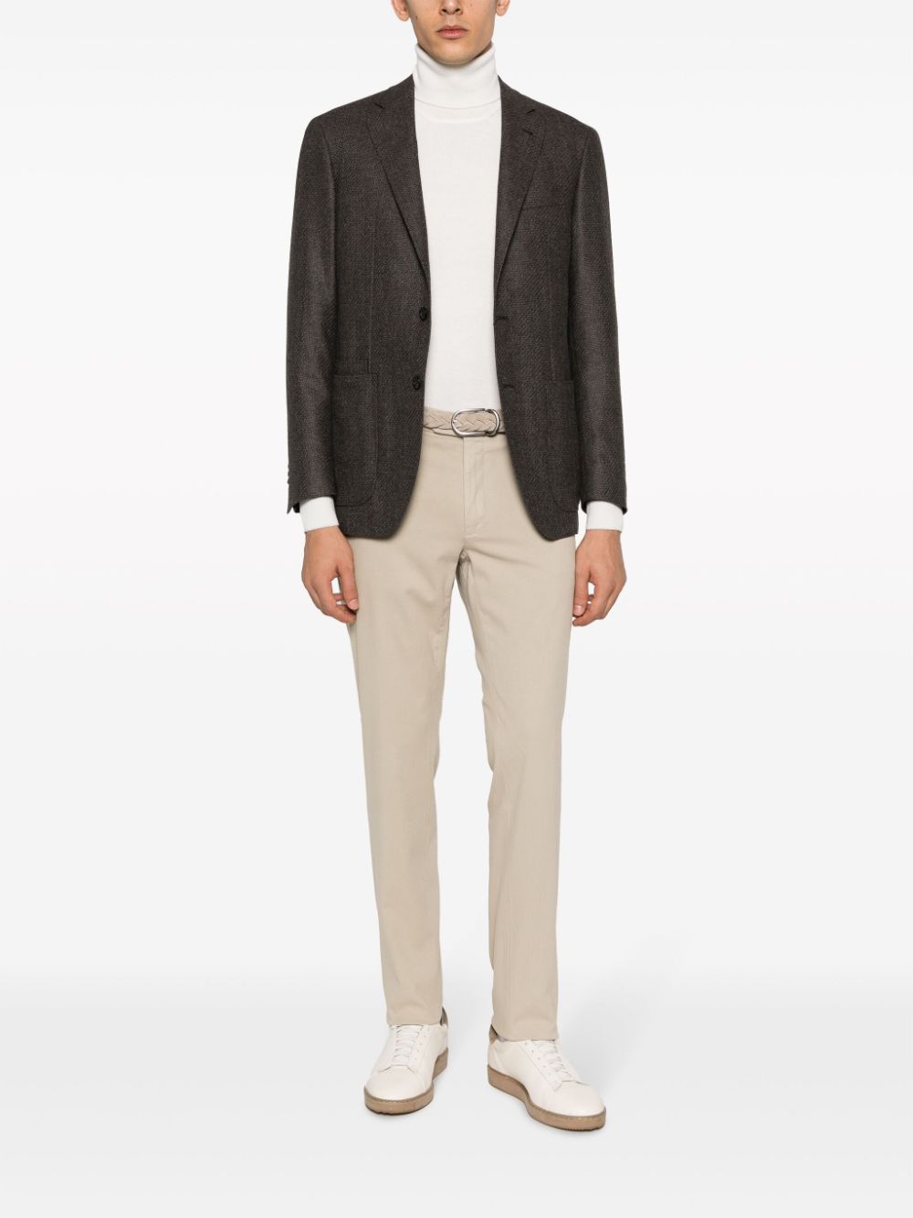 Canali straight-leg tailored trousers - Beige