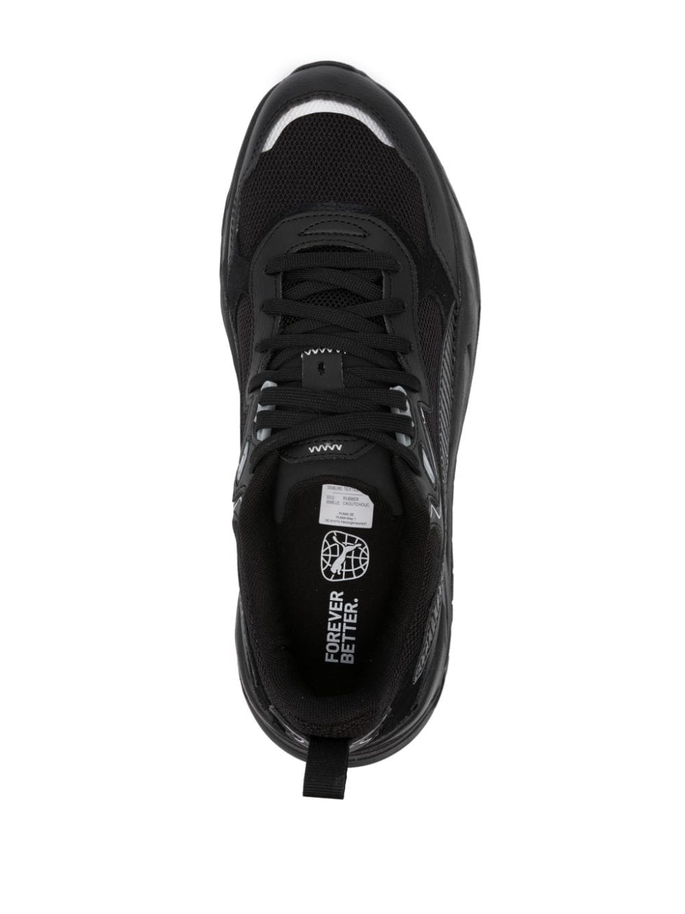 Shop Puma Trinity Leisure Panelled Sneakers In Black