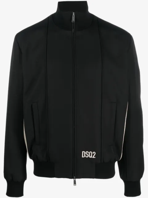 DSQUARED2 stripe-trim bomber jacket